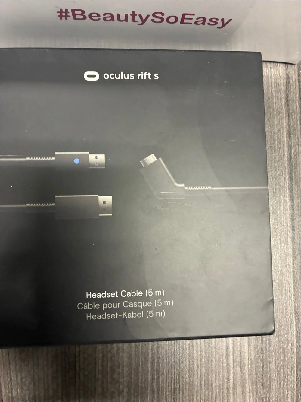 Oculus Rift S Black Headset Cable - Black
